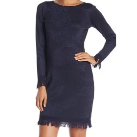 NANETTE nanette lepore Fringed Sweater Dress size XL * ND04 - Picture 1 of 7